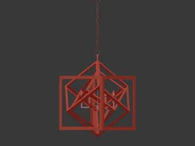CUBIST Chandelier 3D model