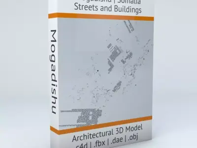 Mogadishu Streets and Buildings 3D model