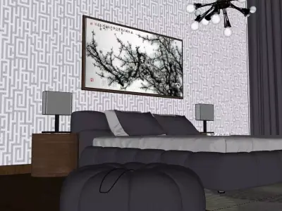 MODERN BEDROOM 3D model