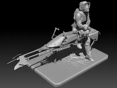 starwars scout trooper 3D print model