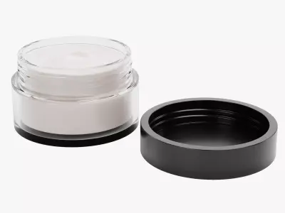 Face Cream V1 - Glass Skincare Cosmetic Jar Concept Packaging 3D model
