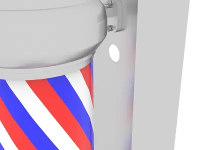 Barbershop Pole 3D model