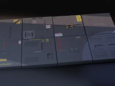 sci fi asset with textures 3D model