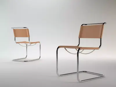 S 33 two chairs 3D model