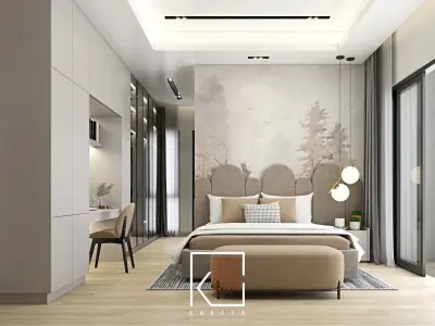 Design Interior Bedroom Girl 3D model
