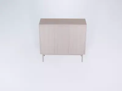 Farmhouse Style Floor Cabinet 3D model