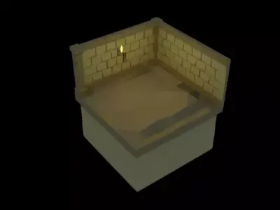 Isometric Dungeon Tiles-8 Low-poly 3D model