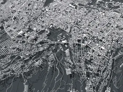 Cityscape Alma Ata Kazakhstan 3D model