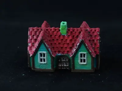 Medieval House 14 3D print model Free 3D print model