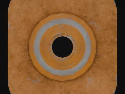 traffic cone 3D model 20
