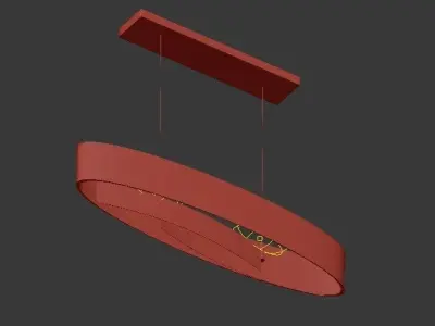 Oceanus Linear Pendant 3D model
