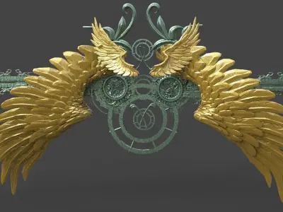 Forrest deity wings  3D model