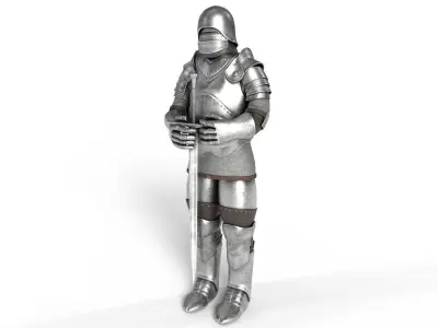 Suit of Armor Low-poly 3D model