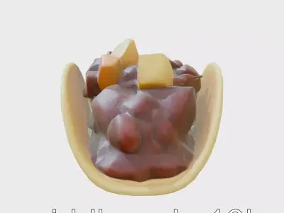 Taco al Pastor Street Food 3D model pack Low-poly 3D model