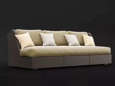 Sofa whith pillow 3D model