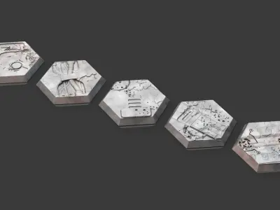 Hex Base- Firebase Defense Base 3D print model