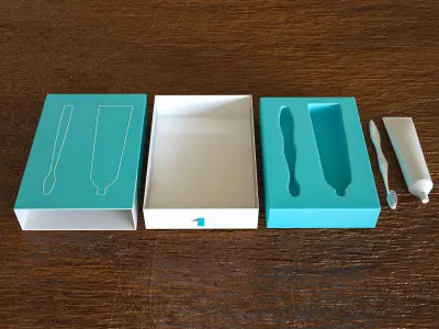 Brand packaging design Toothbrush Toothpaste 3D model