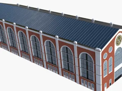 Old warehouse PBR 3D model