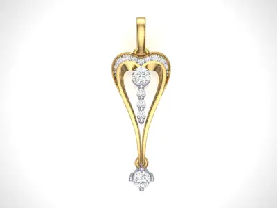 Vonda Diamond Pendant 3D print model