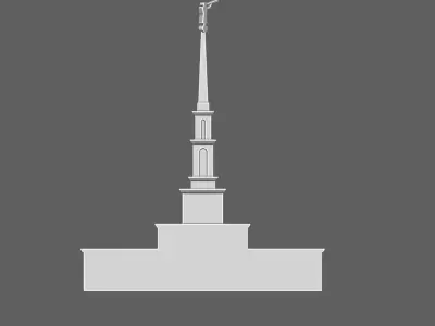 SAO PAULO TEMPLE - LDS SCULPTURE 3D print model