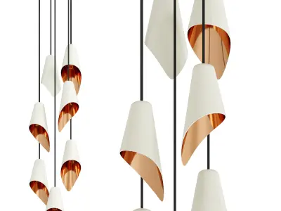 Arc 7 Pendant Chandelier by Luxdeco 3D model