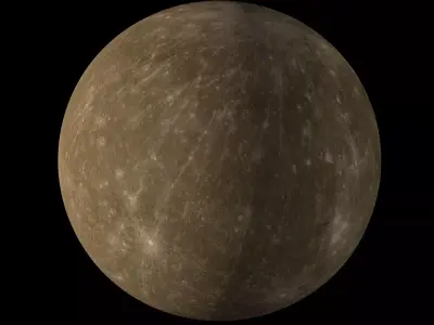 Mercury Low-poly 3D model