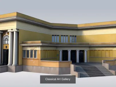 Classical Buildings Collection 3D Model Pack