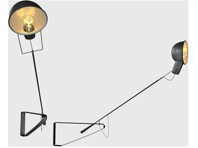 Lampara de pared Giselle ASNX Gieselle wall lamp  Low-poly 3D model