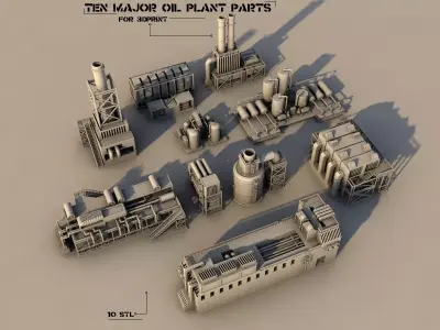 10- Factory parts collection  3D print model