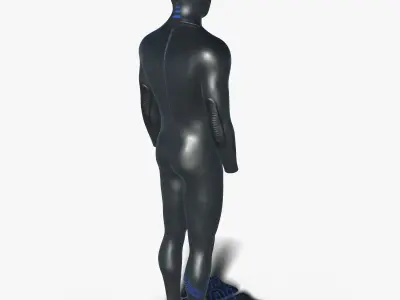 Diving wetsuit 3D model