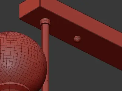 Ball Valley Chandelier 10 3D model