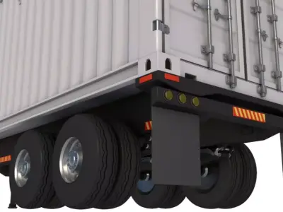 Container Trailer 3D model