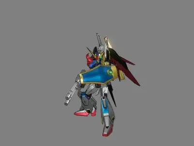 Attacker Gundam 18 A 3D model