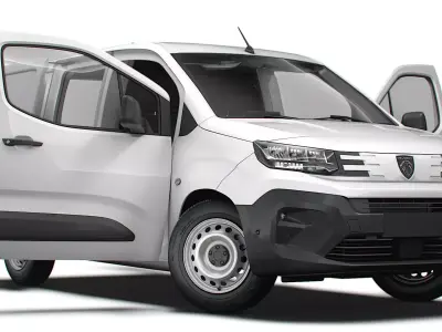 Peugeot e Partner SWB Van HQInterior 2024 3D model