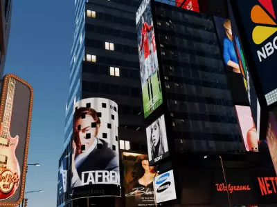 Times Square NYC Broadway New York City America Low-poly 3D model