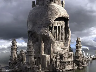 Olmec Ancient City extended 2 3D model