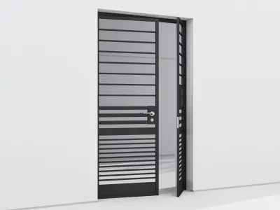 Aluminium door 37 3D model