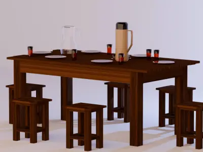 kit cozinha brasileira  Low-poly 3D model