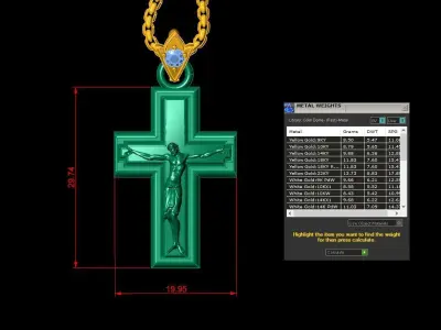 Jesus Christ Pendant  3D print model