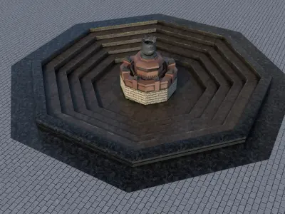  3D architecture model theater of Alisher Navoi 3D model
