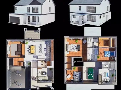 American House 3D model