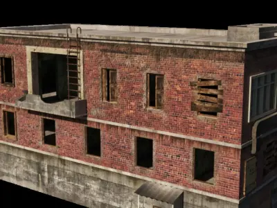 Old style warehouse 3D model