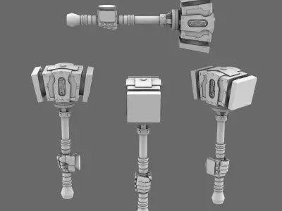 Space Knights Northern Hammer 3D print model