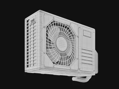 Sci-Fi Air conditioner 01 3D model