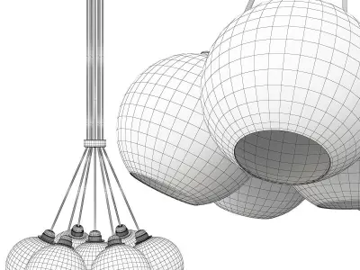 APOLLO 7 Light Pendant Low-poly 3D model