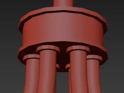 UP05 Traditional chandelier 3D model