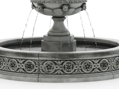 Fountain 01 PBR  3D model