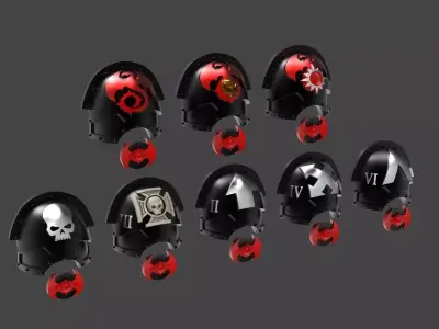 Dragon Shoulderpads 3D print model