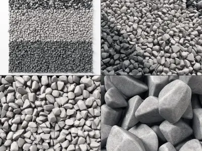 Gravel splinter decor Big kit n1 3D model