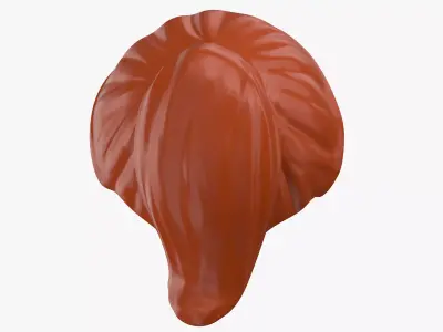 Lego Hair 03 Light Brown 3D model